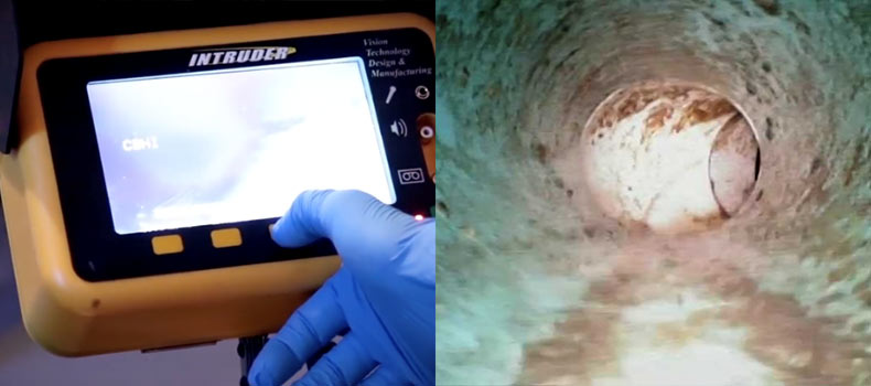 A sewer scope video inspection from Looking Glass Property Inspections